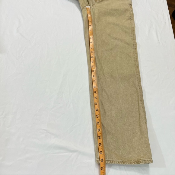 Madewell The Perfect Vintage Wide Leg Jeans Size 27 Tan High Rise Wide Leg Denim - Picture 5 of 14